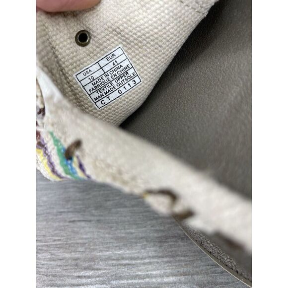 Sanuk You Got My Back Canvas Slip On Multicolor Mules Womens sz 10M US/41EU - Picture 8 of 16